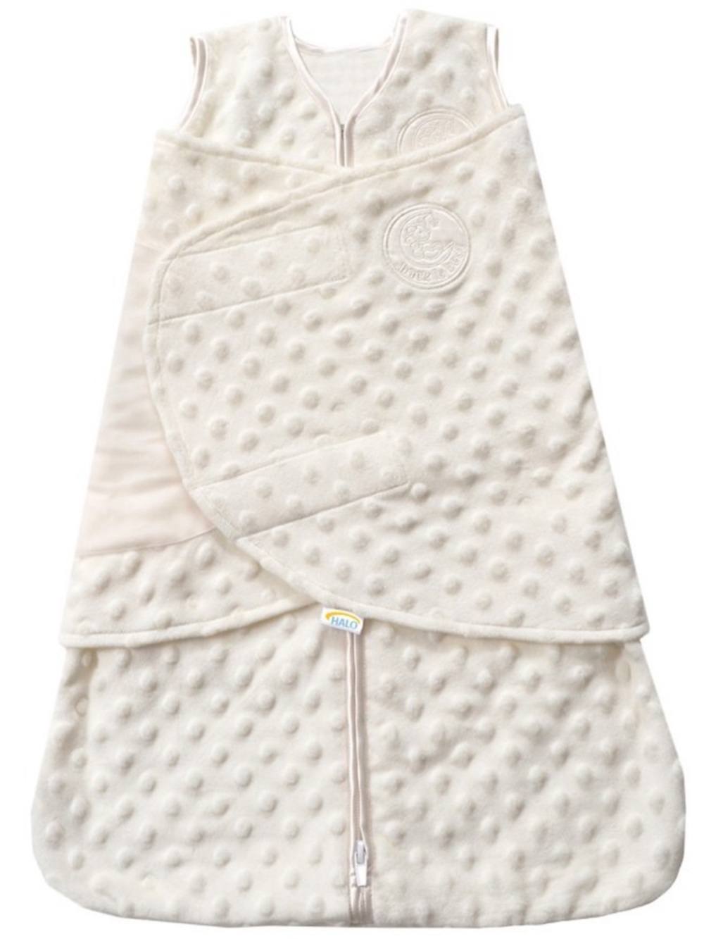 HALO Cream Dimple Dot Sleep Sack Swaddle